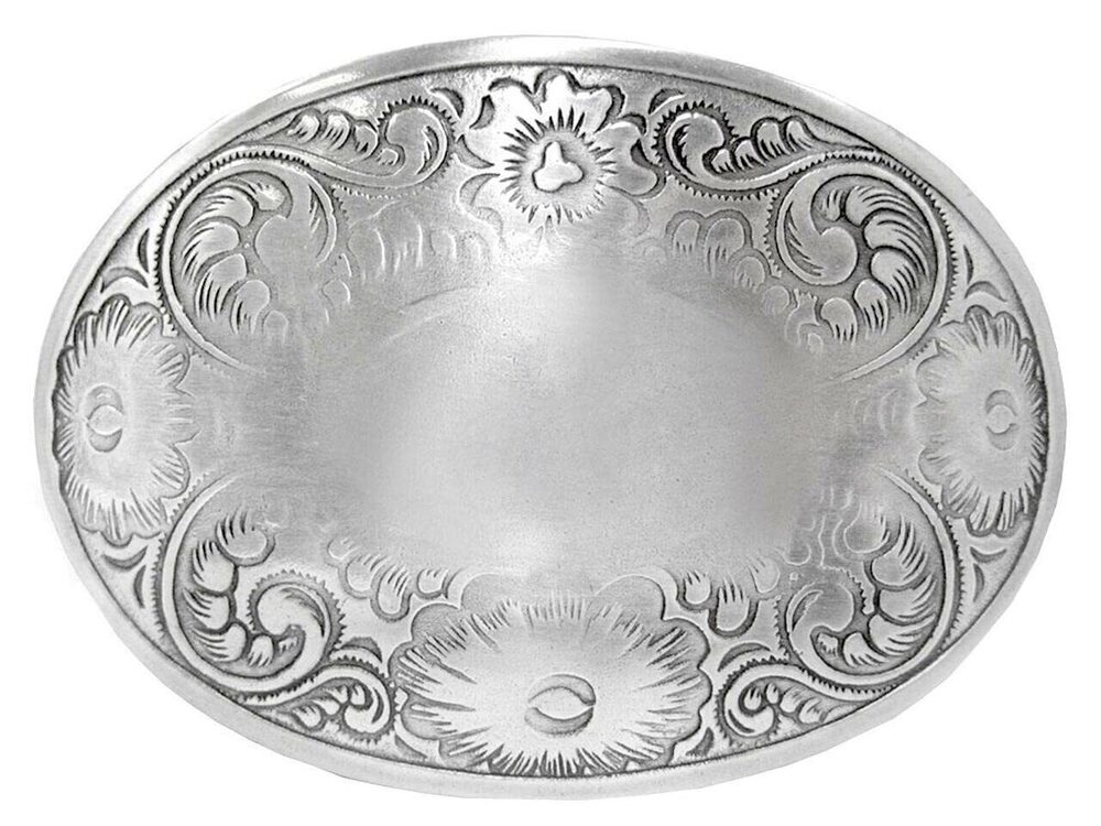 8040 HA0072 Western Floral Engraved Belt Buckle Fits 1-1/2"38mm Belt